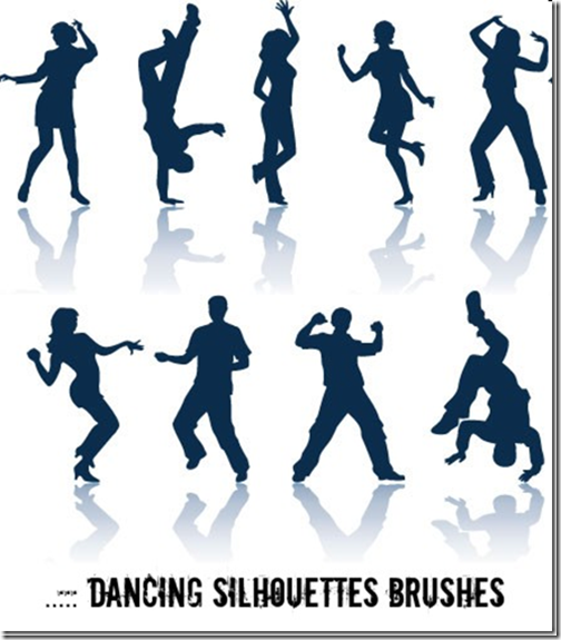 Dance Silhouettes Vector Free