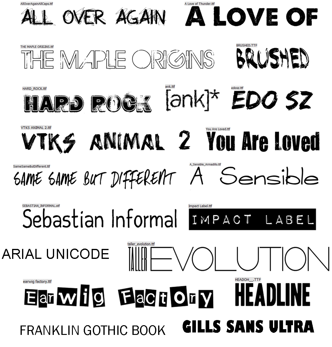 Different Fonts Microsoft Word Different Fonts Microsoft Word