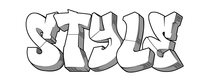 Dripping Graffiti Font Bubble