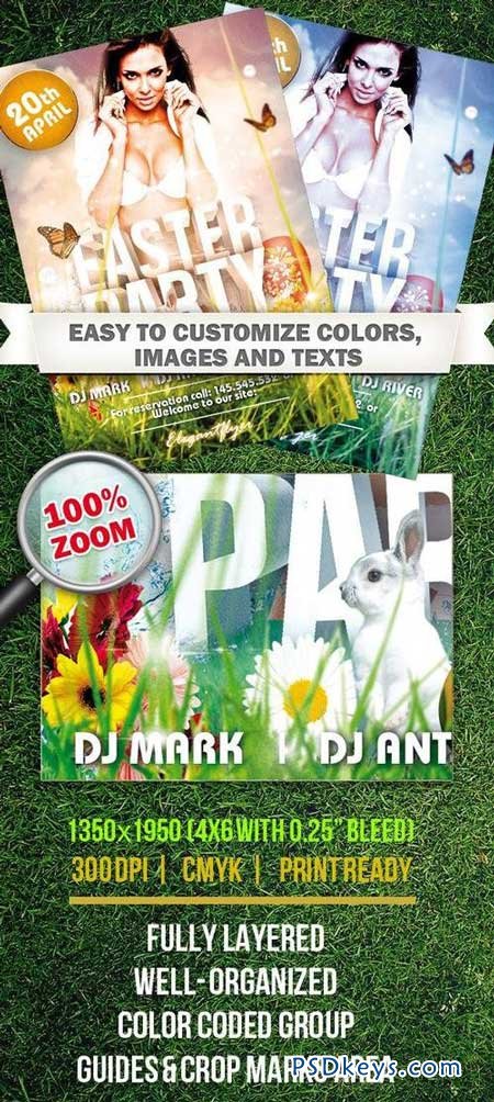 Easter Party Flyer Template