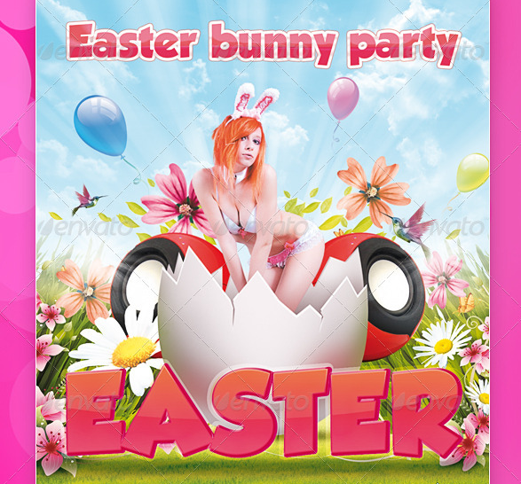 Easter Party Flyers Templates Free