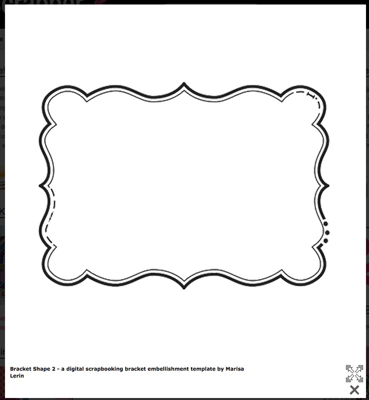 Fancy Bracket Shapes Free Template