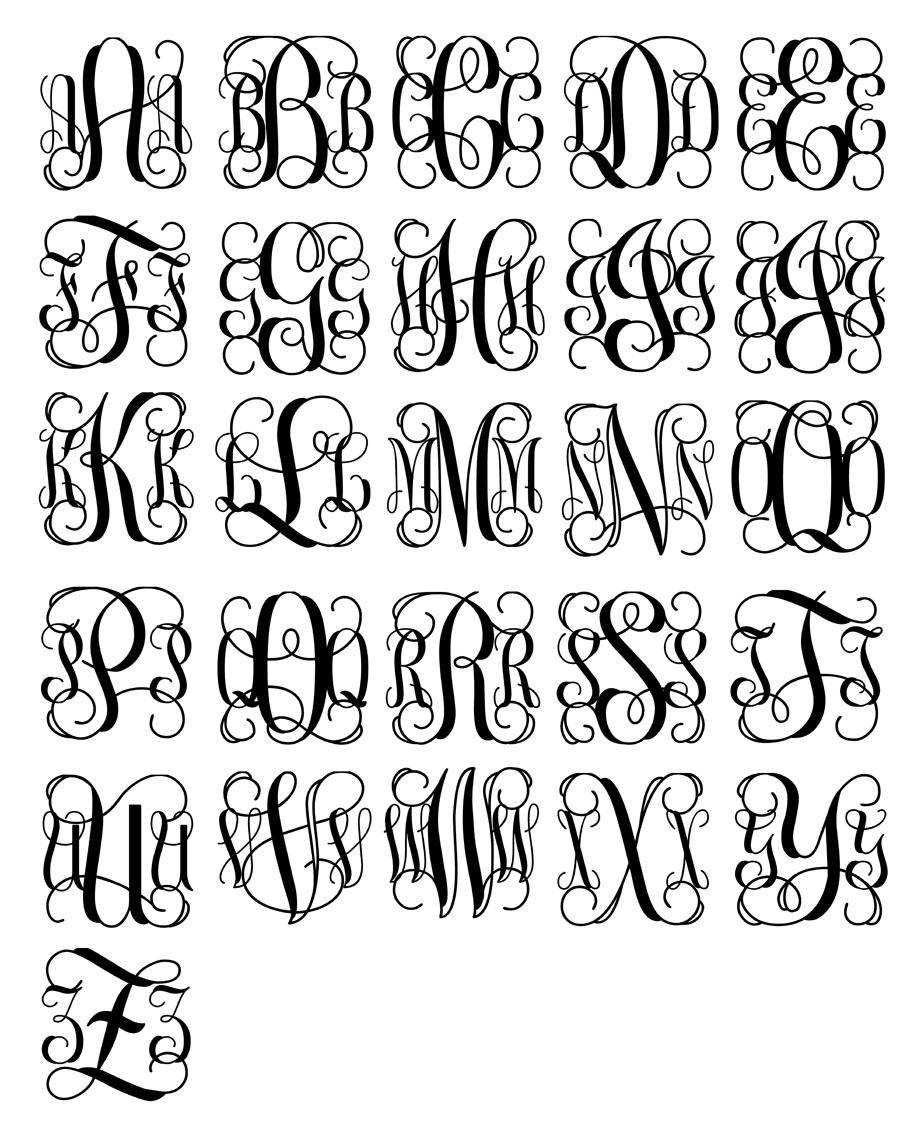 Fancy Initial Monogram Fonts Fancy Initial Monogram Fonts