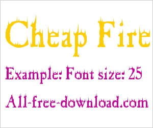 Fire Flame Font Free Download