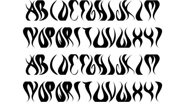 Fire Flames Letters Fonts