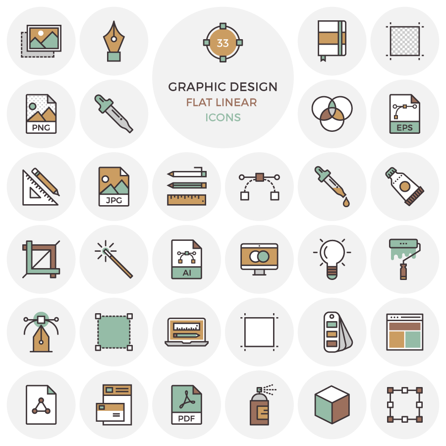 Flat Graphic Design Icon