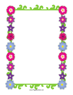 Flower Page Border Designs