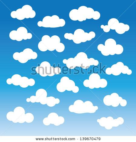 Fluffy Clouds Vector