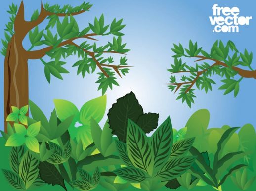 Forest Vector Art Free
