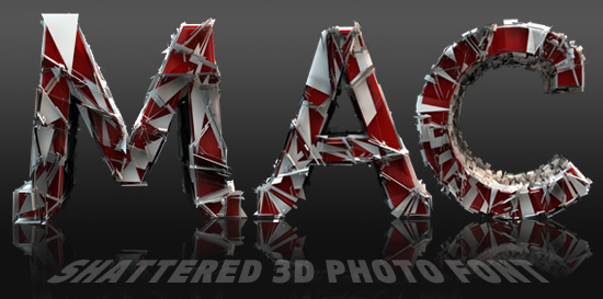 Free 3D Fonts for Photoshop