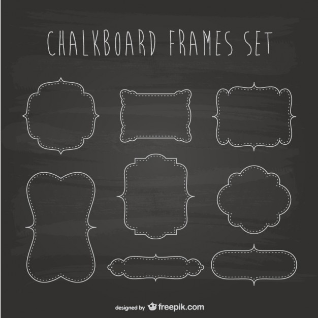 Free Chalkboard Frame Vectors