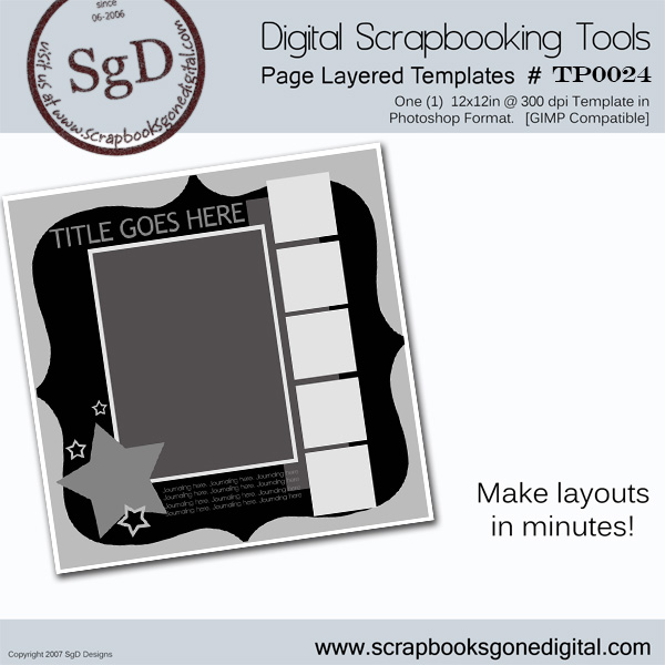 Free Digital Scrapbook Templates Photoshop