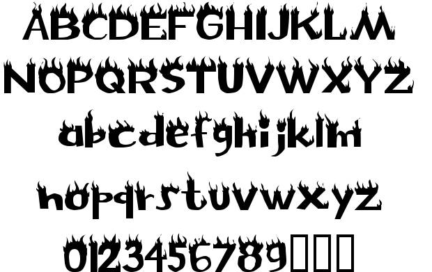 Free Flame Font Free Flame Font