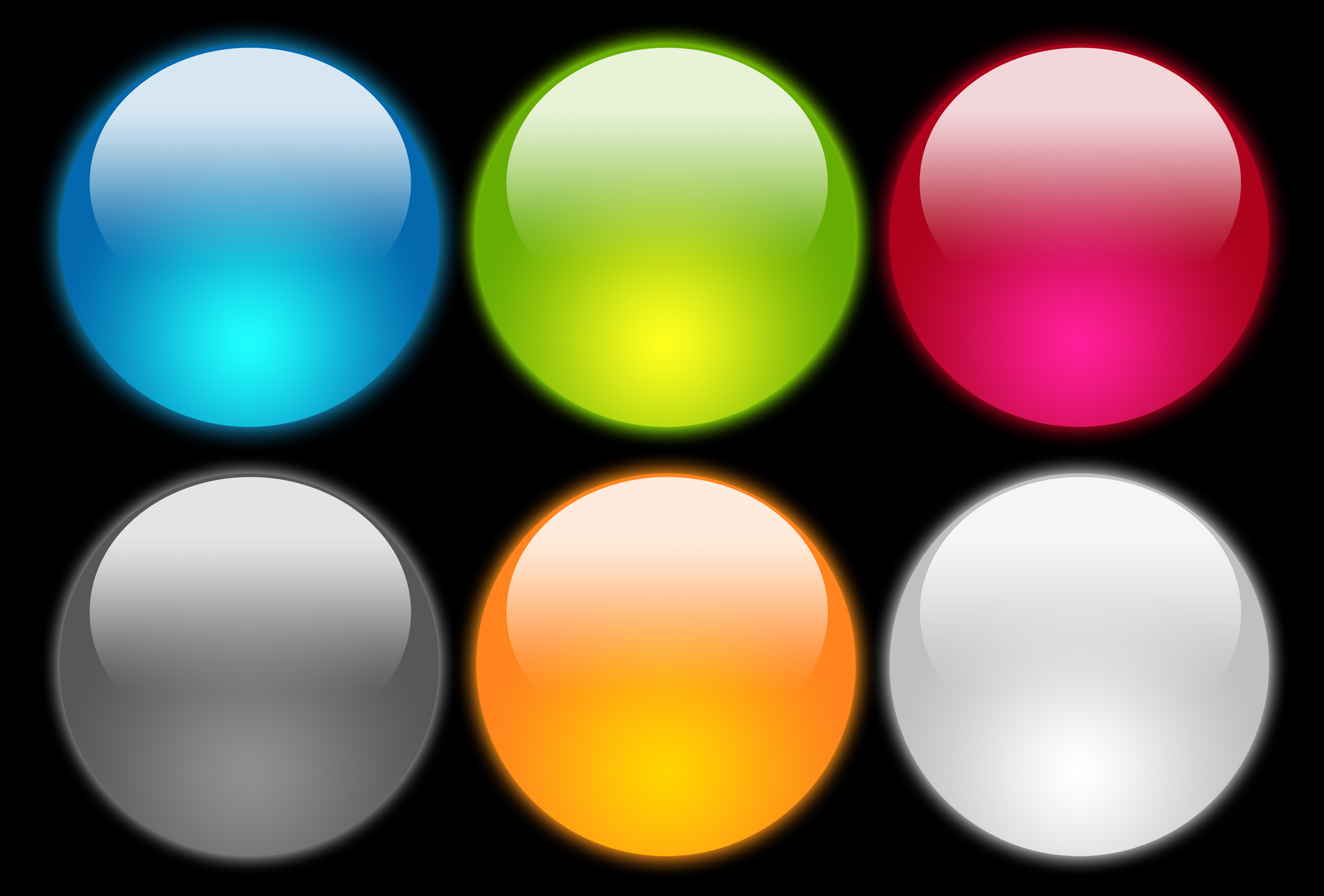 14 Photos of Glossy Buttons PSD