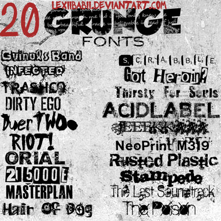 Free Grunge Fonts