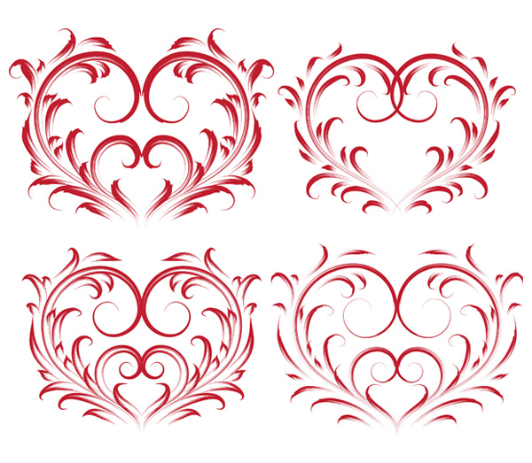 Free Heart Vector Pattern Free Heart Vector Pattern