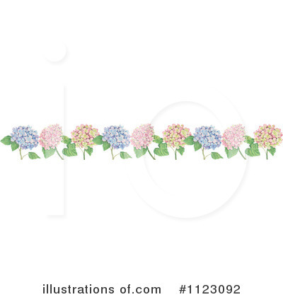 Free Hydrangea Border Clip Art