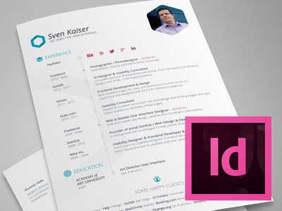 Free InDesign Resume Templates