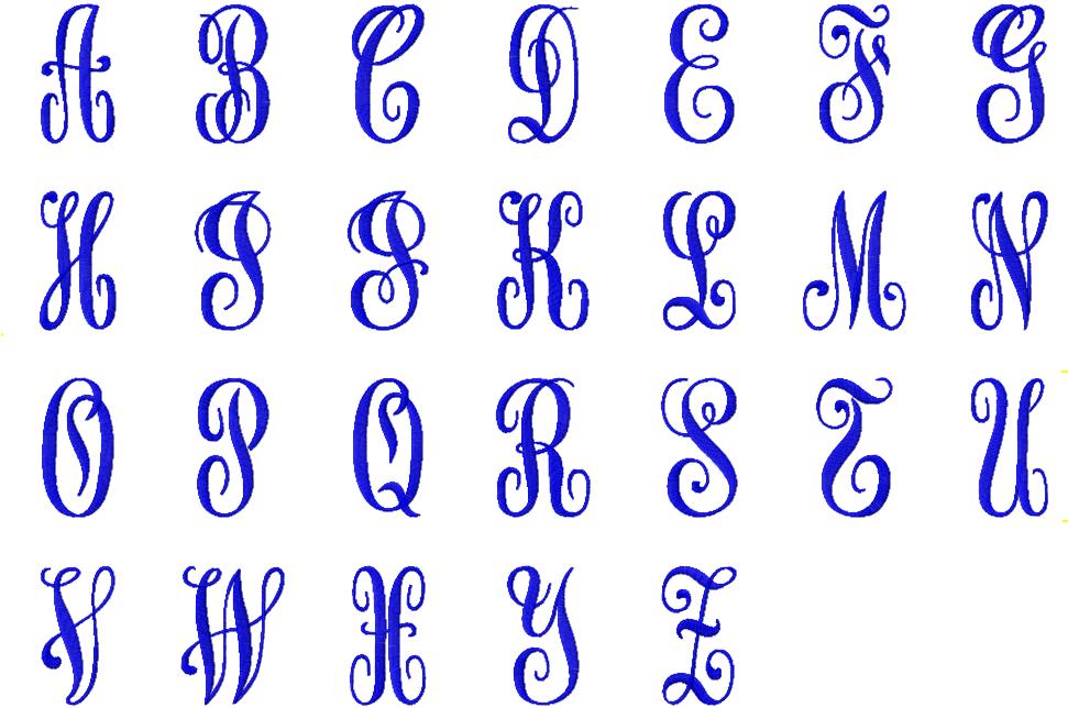 9 Monogram Fonts Initials Images Vinyl Monogram Initial Fonts Free 