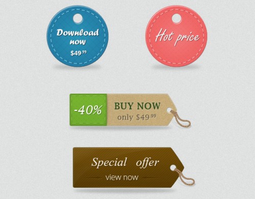 Free Price Tag PSD