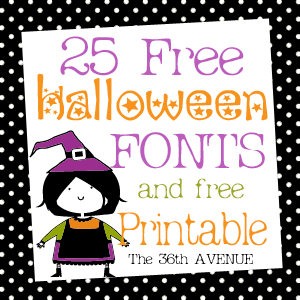 Free Printable Halloween Fonts and 25 Free Printable Halloween Fonts and 25