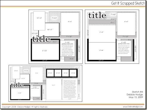 Free Printable Scrapbook Layout Templates