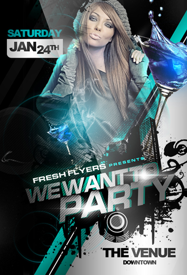 Free Psd Party Flyer Template Download