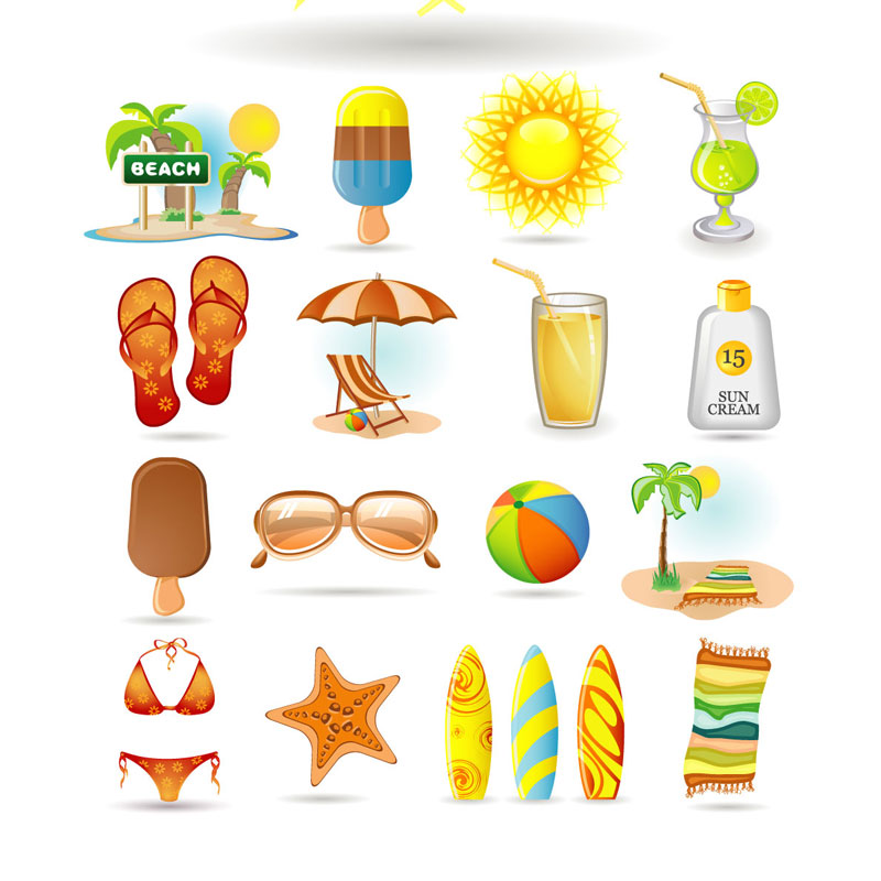 Free Summer Clip Art Vector Free Summer Clip Art Vector