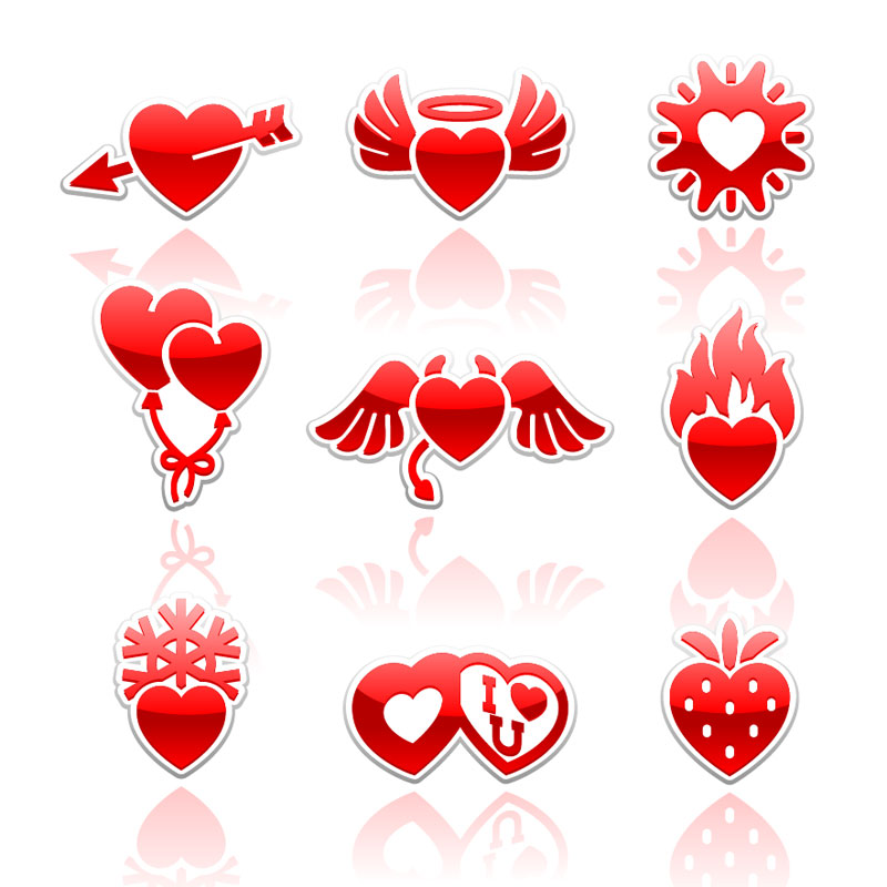 Free Valentine Vectors