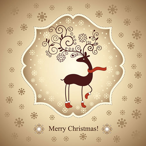 Free Vector Christmas Card Templates