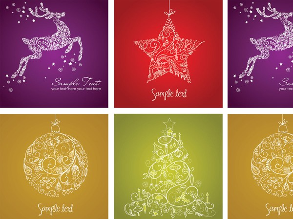 Free Vector Christmas Card