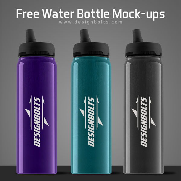 Free Water Bottle Mock Up