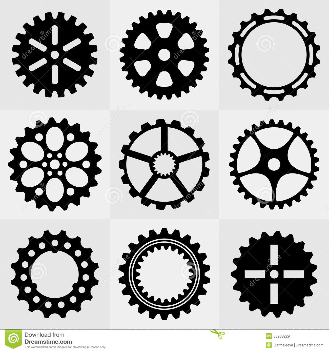 Gear Wheel Vector Graphic