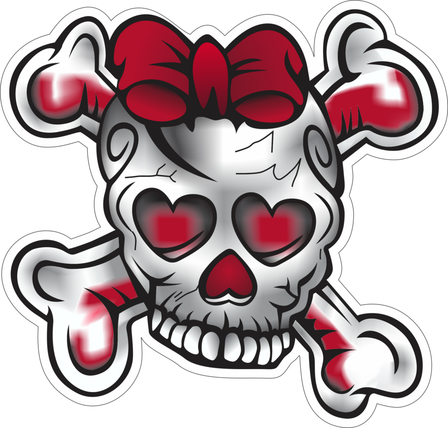 Girl Skull Vector