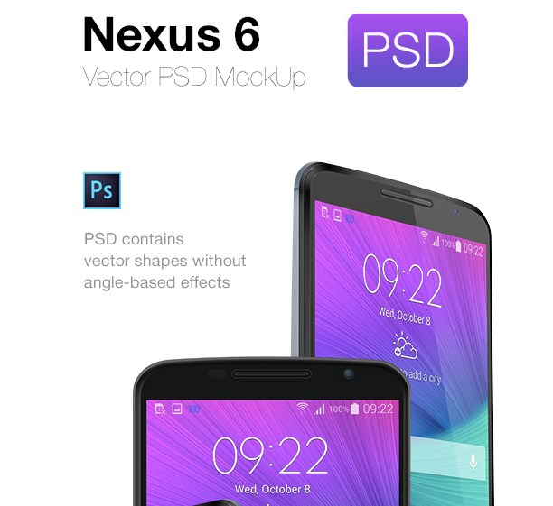 Google Nexus 6 PSD