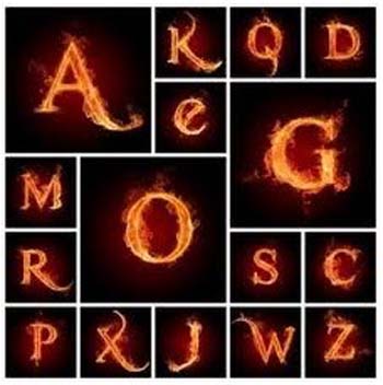 Graffiti Alphabet Letters Fire