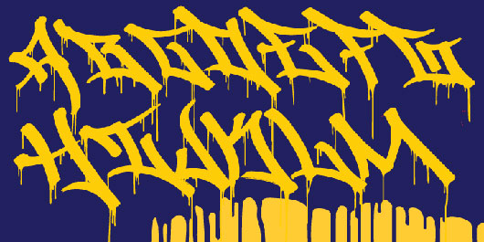 Graffiti Drip Letters