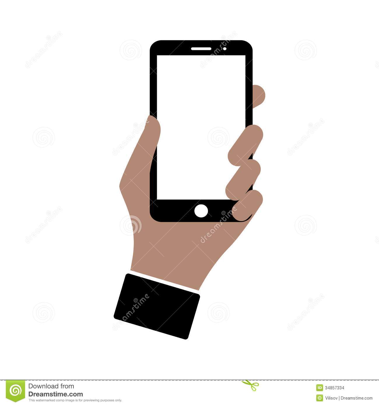 Hand Holding Smartphone Icon
