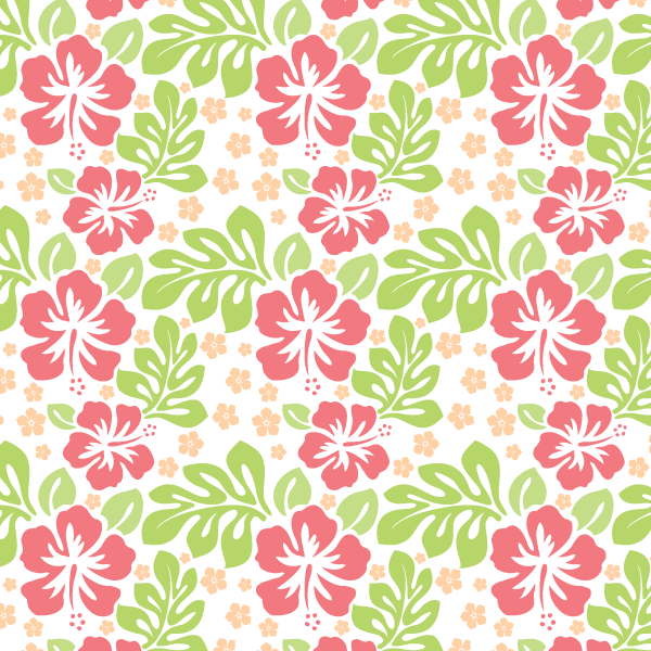 Hawaiian Floral Pattern Vector Free Hawaiian Floral Pattern Vector Free