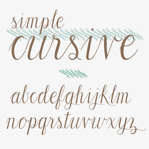 I Love You Cursive Font