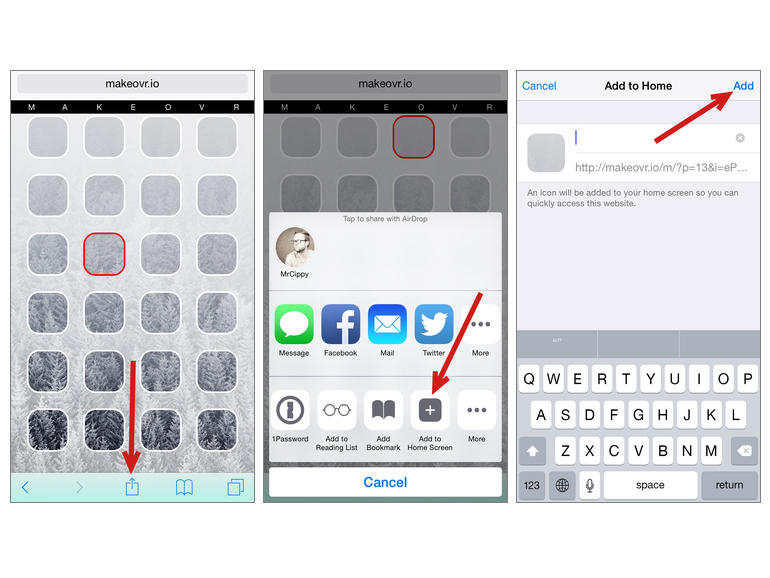 iOS Add Icon to Home Screen iOS Add Icon to Home Screen