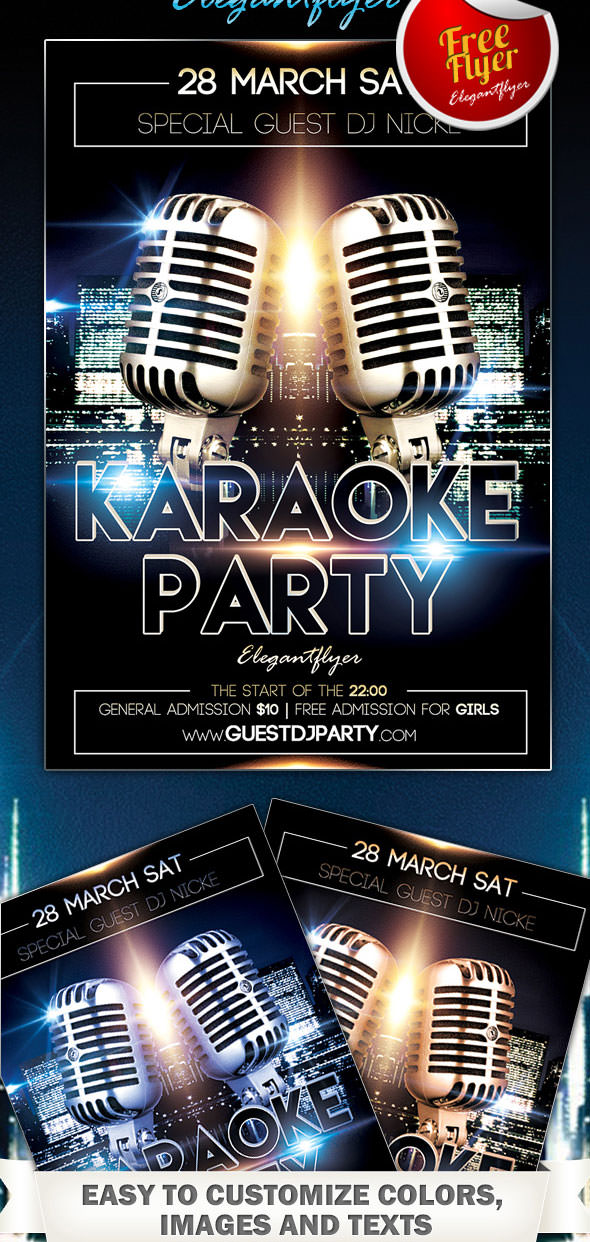 Karaoke Flyer Template Free