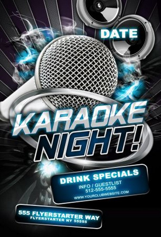 Karaoke Flyer Template Free