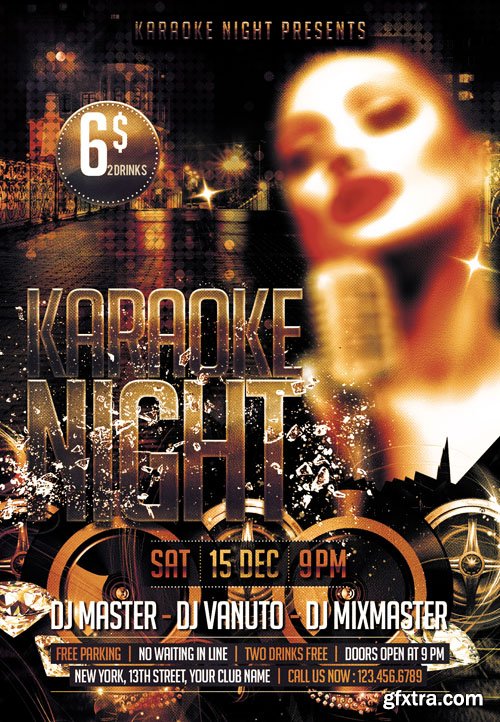 Karaoke Night Flyer Template