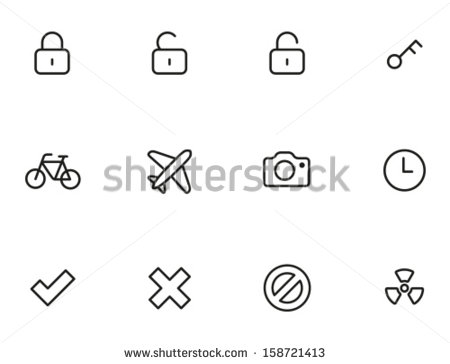 Lock Unlock Icon Vector