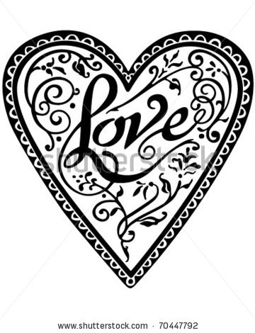 Love Heart Decorative Clip Art