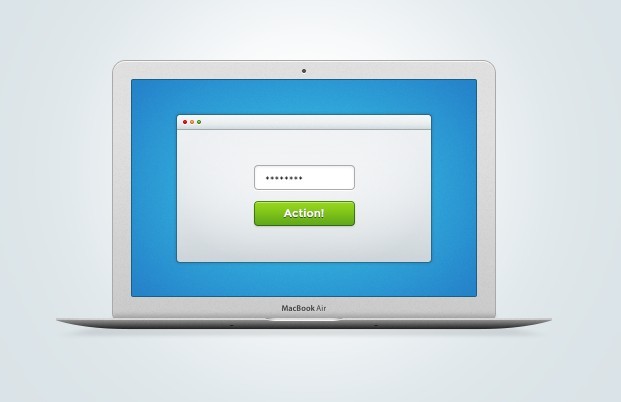 MacBook Air Mockup PSD