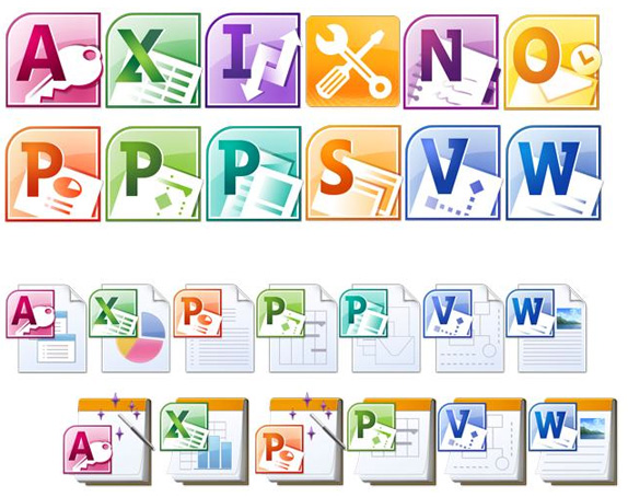 Microsoft Office 2010 Icons Microsoft Office 2010 Icons