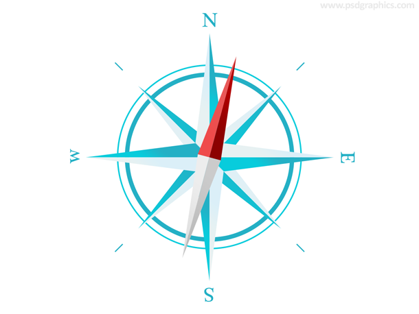 Modern Compass Icon