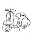 Motorcycle Scooter Cartoon